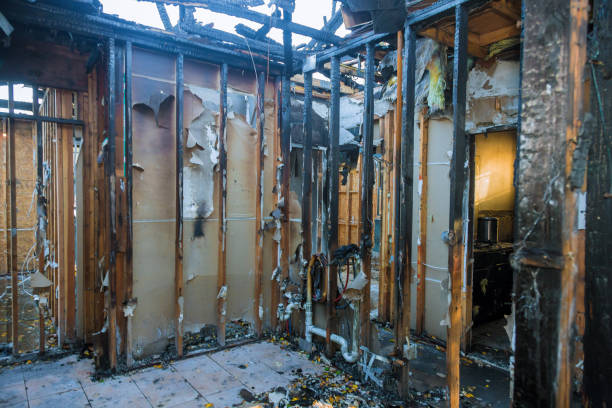 Professional Fire Damage Removal technician working in Mount Ivy, NY